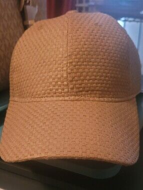 Wyeth Tan Woven Straw Baseball Cap